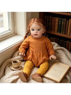 Realistic 26" Reborn Baby Doll, Soft Weighted Body, Lifelike Toddler Doll for